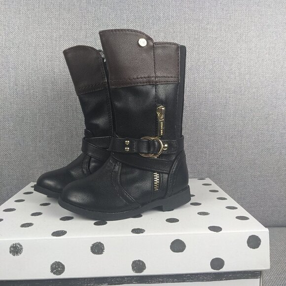 Nine West Other - Nine West Kids Black / Brown Riding Boots Size 5